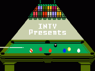 Deep Pockets: Super Pro Pool and Billiards title screen for Intellivision